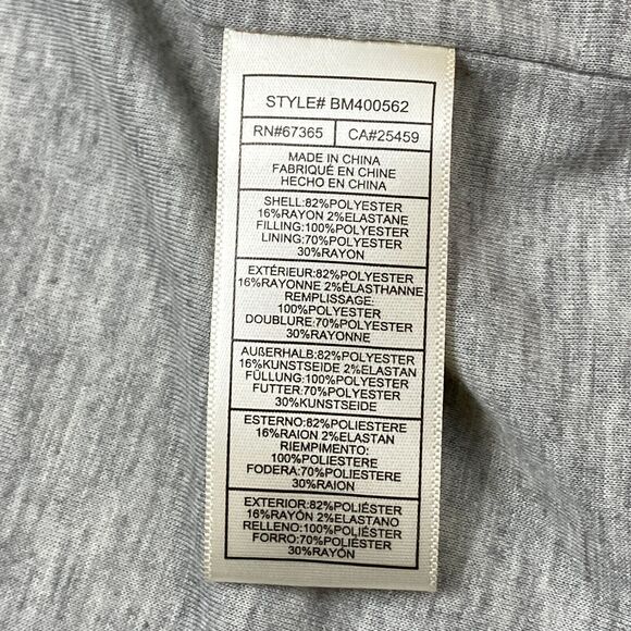 Steve Madden Quilted Open Front Jacket Womens Small Gray NWT$ 119 - Picture 8 of 16